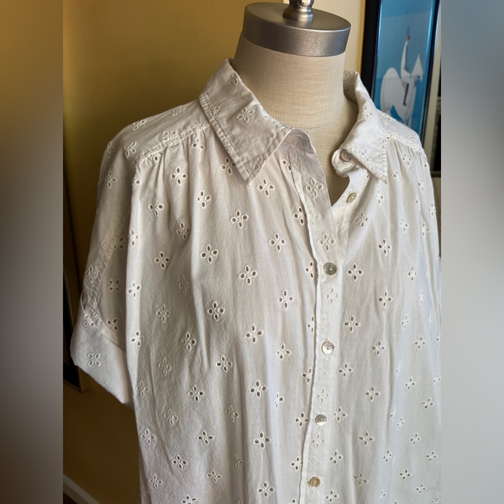 white draper james kohls blouse